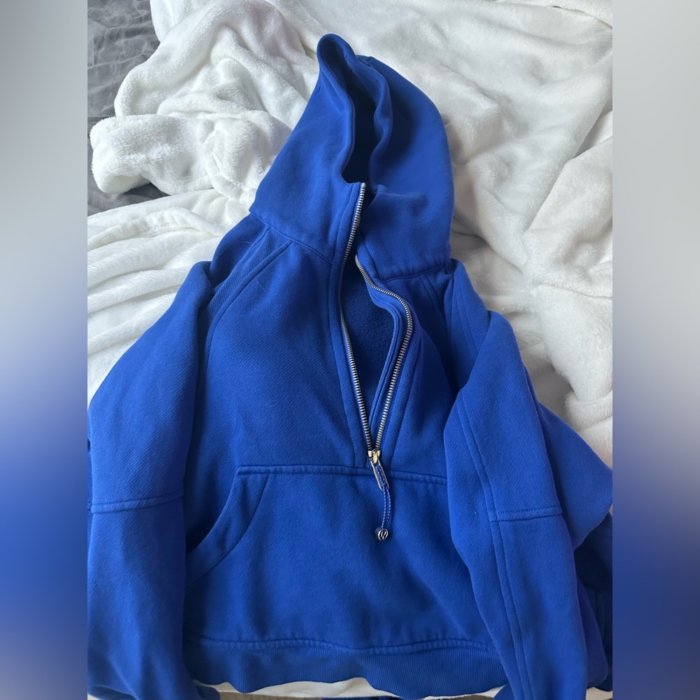 Scuba oversized half-zip hoodie